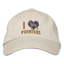 J'aime le chapeau brodé par indicateurs (Brown)