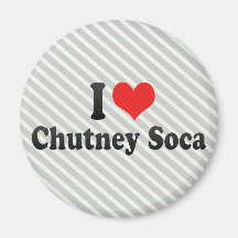 J'aime le chutney Soca Magnets Pour Réfrigérateur