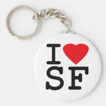 J'aime le coeur San Francisco Porte-clé