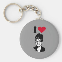 J'aime le coeur Sarah Palin de Sarah Palin/I Porte-clés