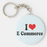 J'aime le commerce électronique porte-clefs