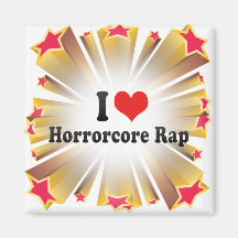 J'aime le coup sec et dur de Horrorcore Aimant Pour Réfrigérateur