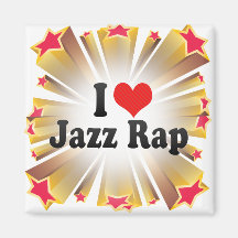 J'aime le coup sec et dur de jazz aimant pour réfrigérateur