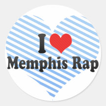J'aime le coup sec et dur de Memphis Adhésif Rond