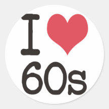 J'aime le cru 60s et les rétros conceptions ! adhésifs ronds