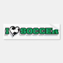 J'aime le football adhésif pour voiture