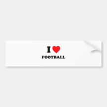 J'aime le football adhésif pour voiture