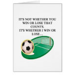 j'aime le football cartes de vœux