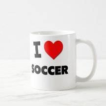 J'aime le football tasses à café