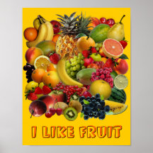 J'aime le fruit poster