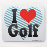 J'aime le golf tapis de souris