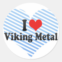 J'aime le métal de Viking Adhésif