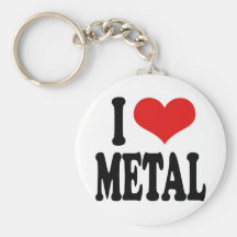 J'aime le métal porte-clefs