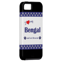 J'aime le mon Bengale (le chat femelle) Coques Case-Mate iPhone 5