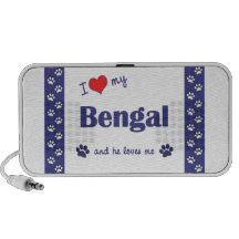 J'aime le mon Bengale (le chat masculin) Haut-parleur Mp3