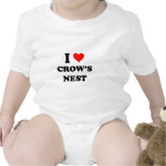 J'aime le nid de corneilles body pour bébé