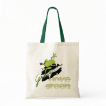 J'aime le sac de grenouille verte sacs