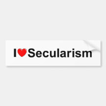 J'aime le sécularisme (de coeur) adhésif pour voiture