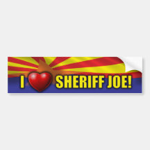 J'aime le shérif Joe - appui Arizona Autocollant Pour Voiture