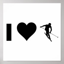 J'aime le ski posters