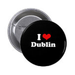 J'aime le T-shirt de blanc de T-shirt de Dublin Badges