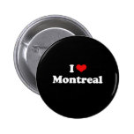J'aime le T-shirt de blanc de T-shirt de Montréal Badge Avec Épingle
