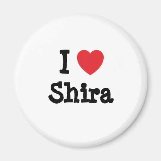 J'aime le T-shirt de coeur de Shira Aimant Pour Réfrigérateur