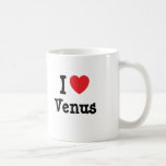 J'aime le T-shirt de coeur de Vénus Tasse À Café