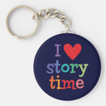 J'aime le T-shirts et les cadeaux de Storytime Porte-clefs