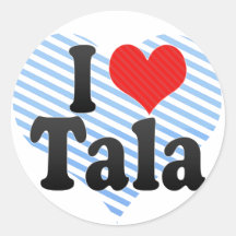 J'aime le tala autocollants