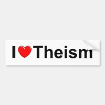 J'aime le théisme (de coeur) adhésifs pour voiture