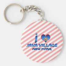 J'aime le village de Java, New York Porte-clés