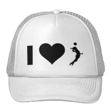 J'aime le volleyball (femelle) casquette