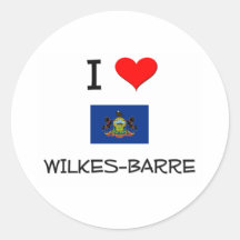 J'aime le Wilkes-Barre Pennsylvanie Autocollants