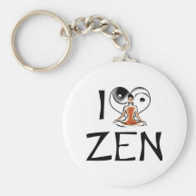 J'aime le zen Keychain Porte-clés