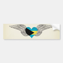 J'aime les Bahamas - ailes Adhésif Pour Voiture