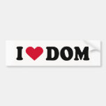 J'AIME LES DOM AUTOCOLLANT POUR VOITURE