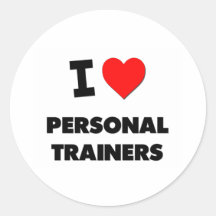 J'aime les entraîneurs personnels autocollants