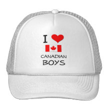 J'aime les garçons canadiens casquettes de camionneur