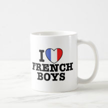 J'aime les garçons français mug à café