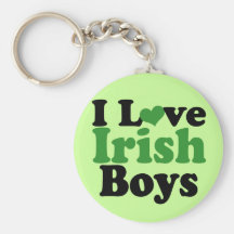 J'aime les garçons irlandais porte-clef