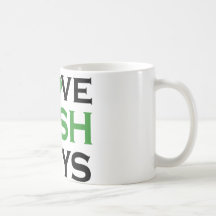 J'aime les garçons irlandais tasse