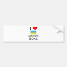 J'aime les garçons ukrainiens adhésifs pour voiture