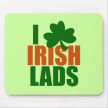 J'AIME LES JEUNES HOMMES IRLANDAIS TAPIS DE SOURIS