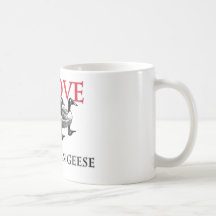 J'aime les oies canadiennes tasse