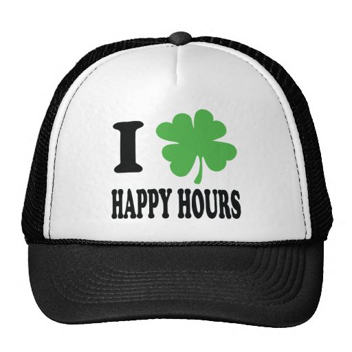 J'aime l'icône d'heures heureuses casquette