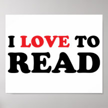 J'aime lire poster