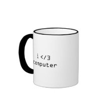 j'aime l'ordinateur que je déteste l'ordinateur tasses à café