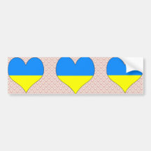 J'aime l'Ukraine Autocollants Pour Voiture