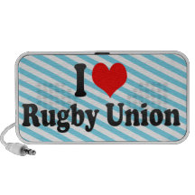 J'aime l'union de rugby haut-parleur iPod